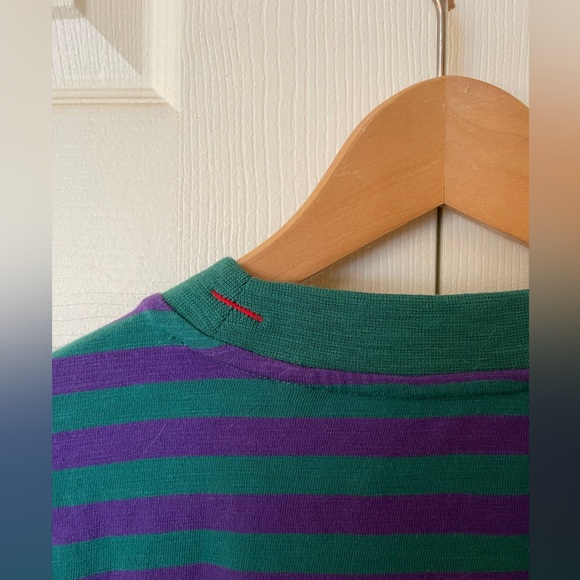Asap rocky guess tee “goblin” purple and green stripe - Picture 4 of 4